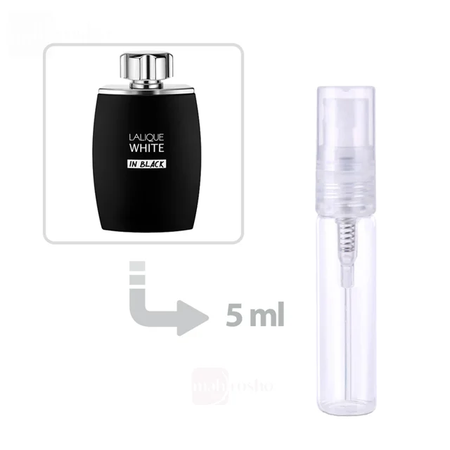 دکانت عطر مردانه لالیک وایت این بلک حجم 5 میلی لیتر